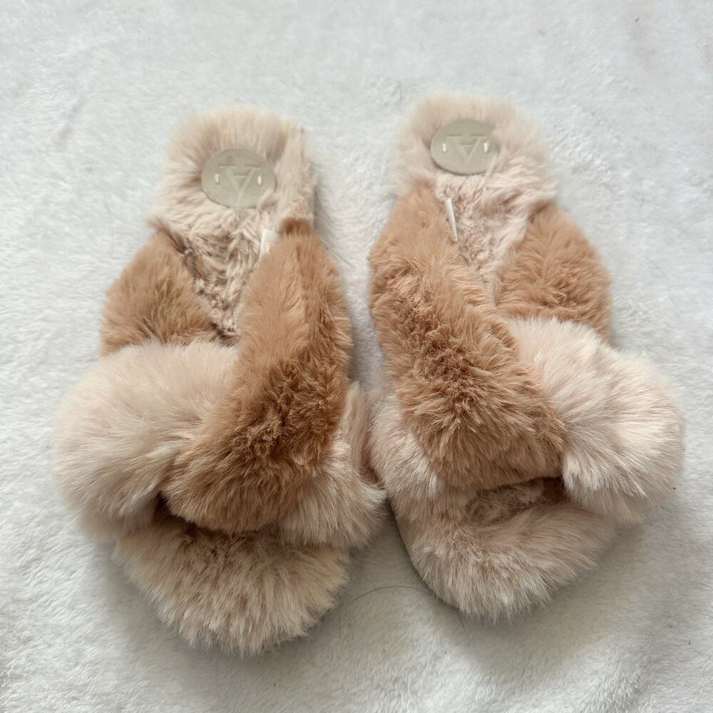 Anthropologie Fuzzy Slippers